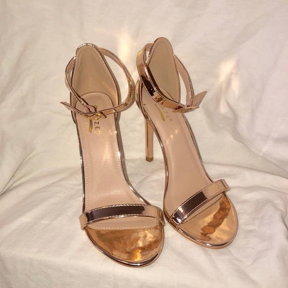 size 12 rose gold heels